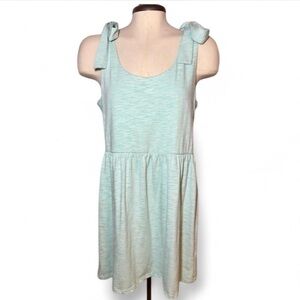 Altar'd State Soft Blue Green Babydoll Mini Dress Medium